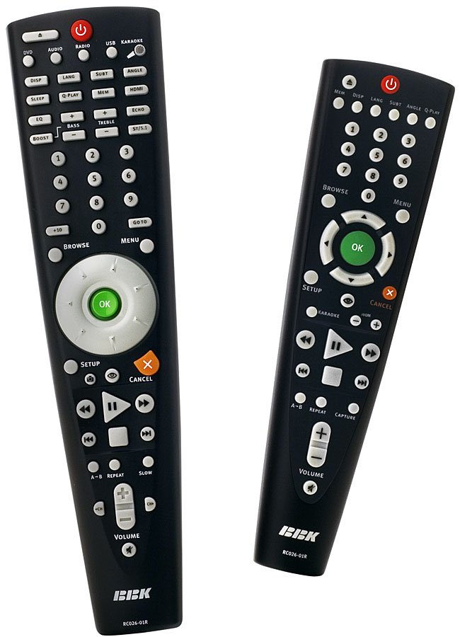 Design of BBK remote controls