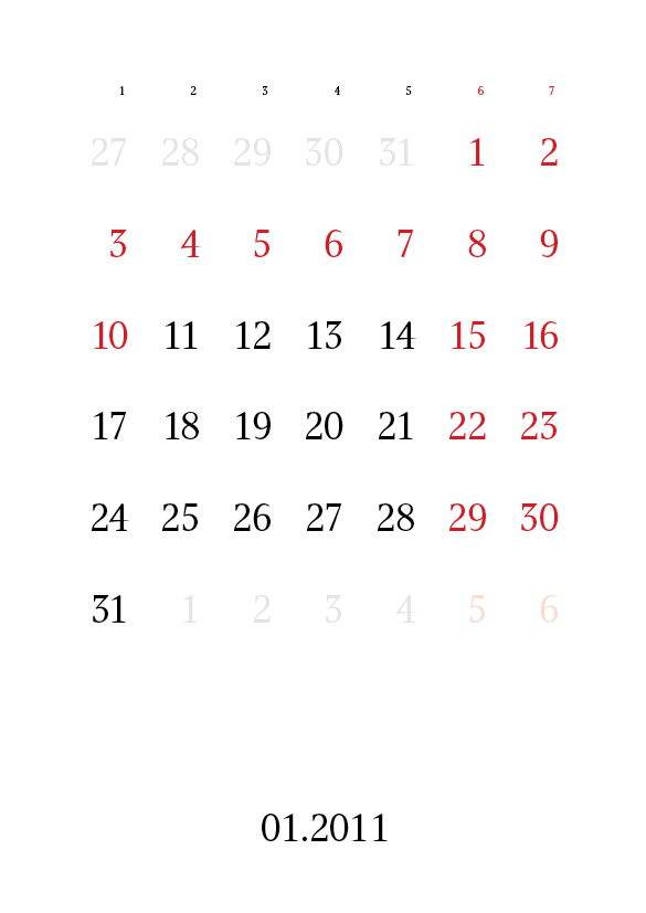 Calendar 2011 5