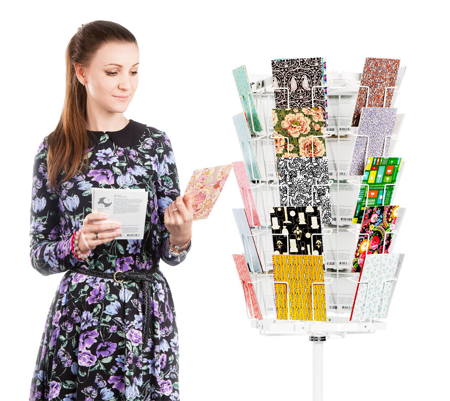 fonts and patterns postcards choice