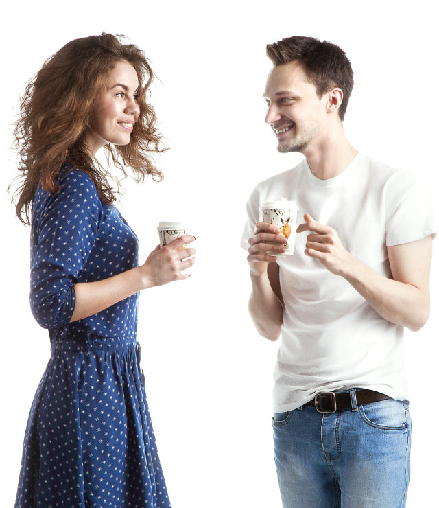 als paper cup2 people