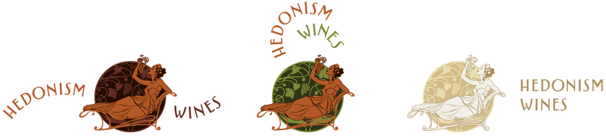 hedonism logo options
