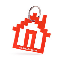 Pixel keyring