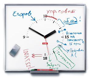 TaskWatch whiteboard : whiteboard clock office home accessories