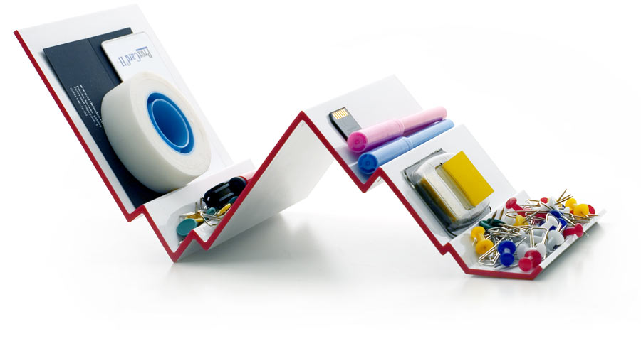 Vector holder for small items from artlebedev.com