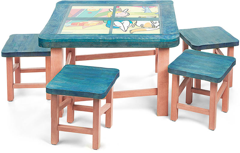 adventure time green table
