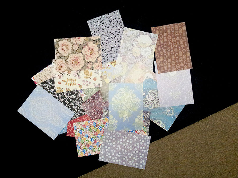 fonts and patterns postcards process 03