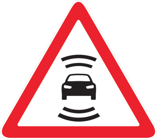 Autonomous Cars road sign