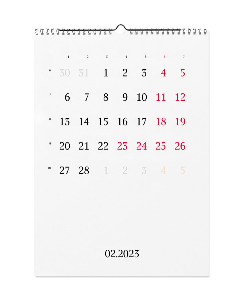 calendar 2023 february