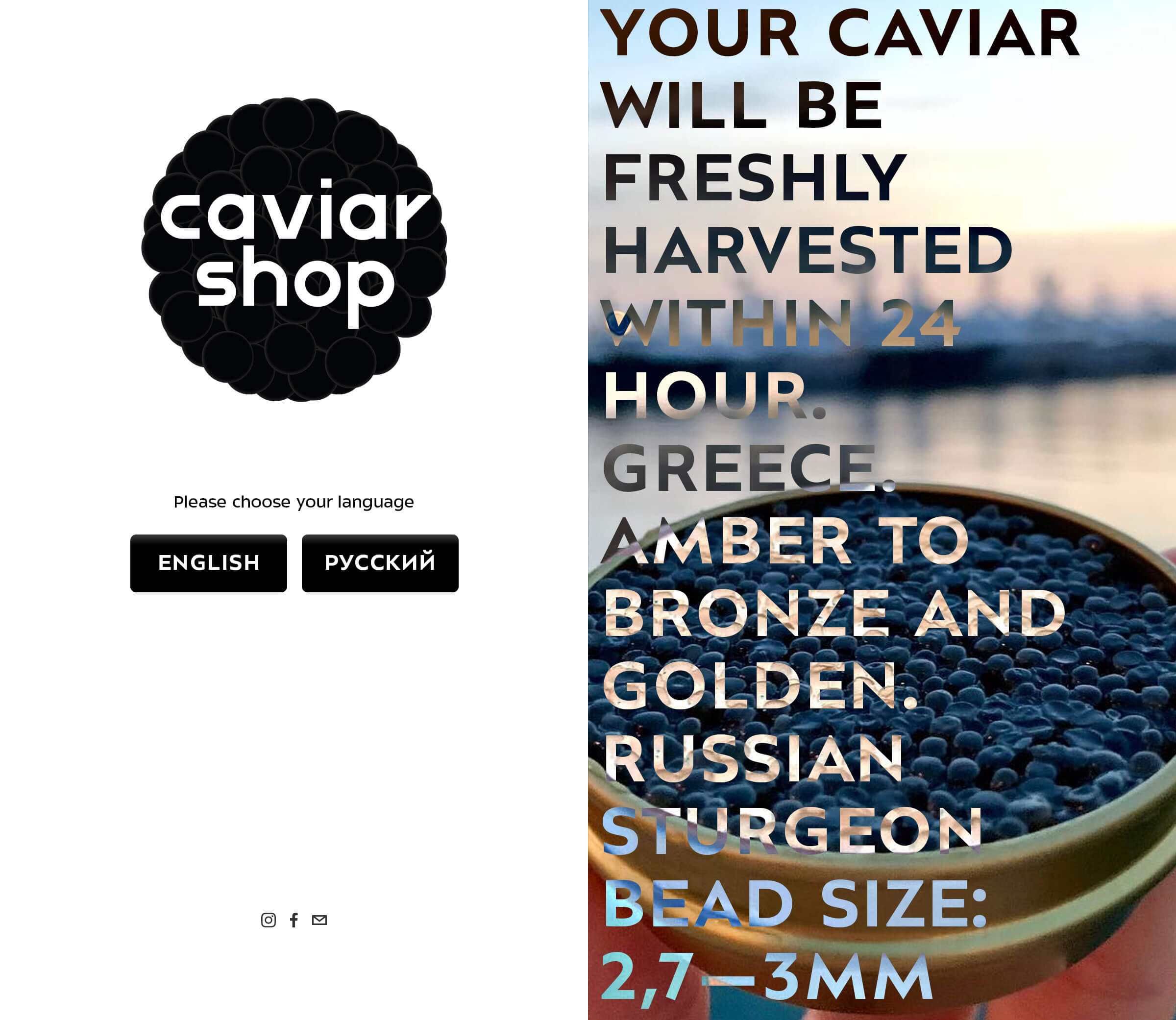 caviar shop web