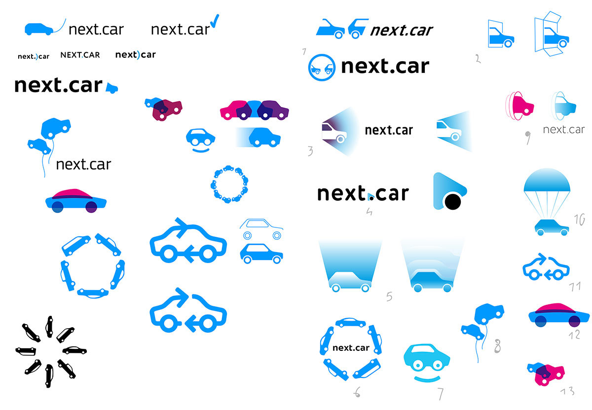 The making of the Next Car logo