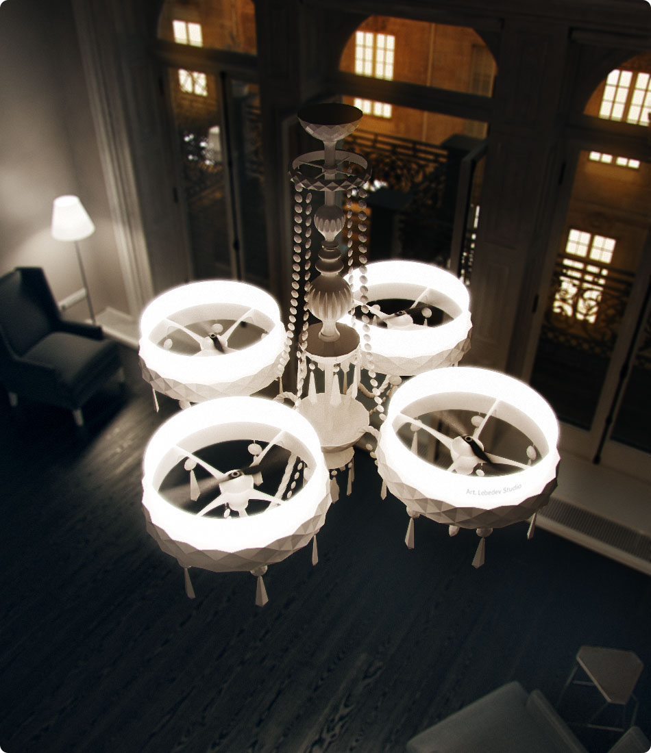 chandelier quadrocopter top
