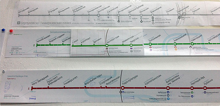 metro line map process 14