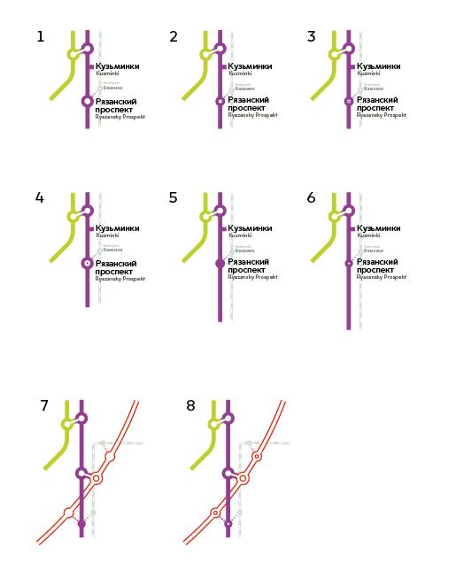 metro map3 process4 secondary interchanges variants