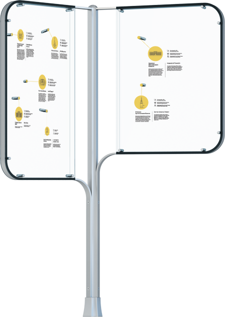 moscow navigation modern big stand