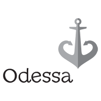 odessa logo down bw en anon