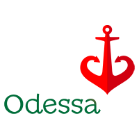 odessa logo down red en anon