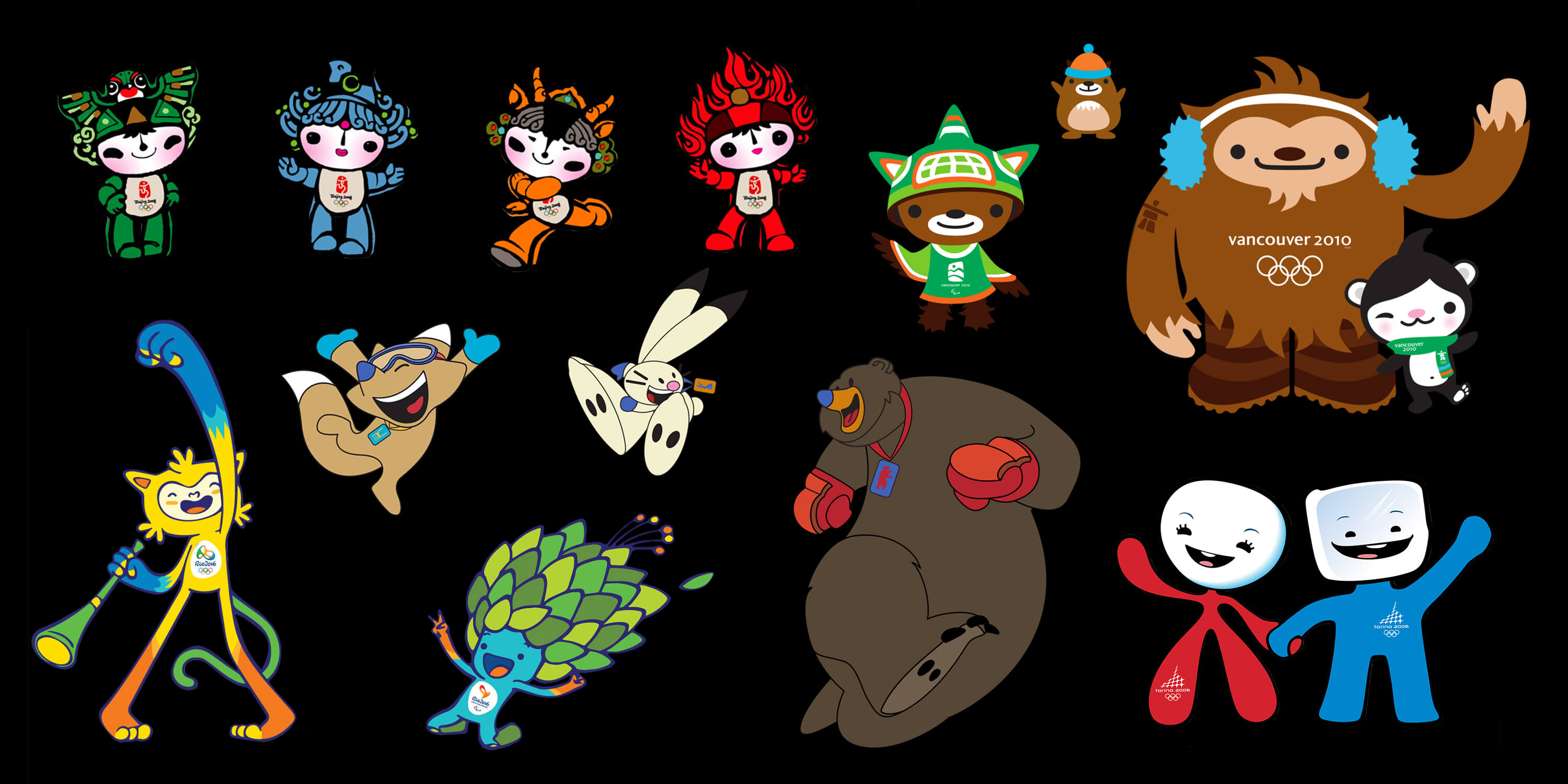 russian olympic mascots before 01