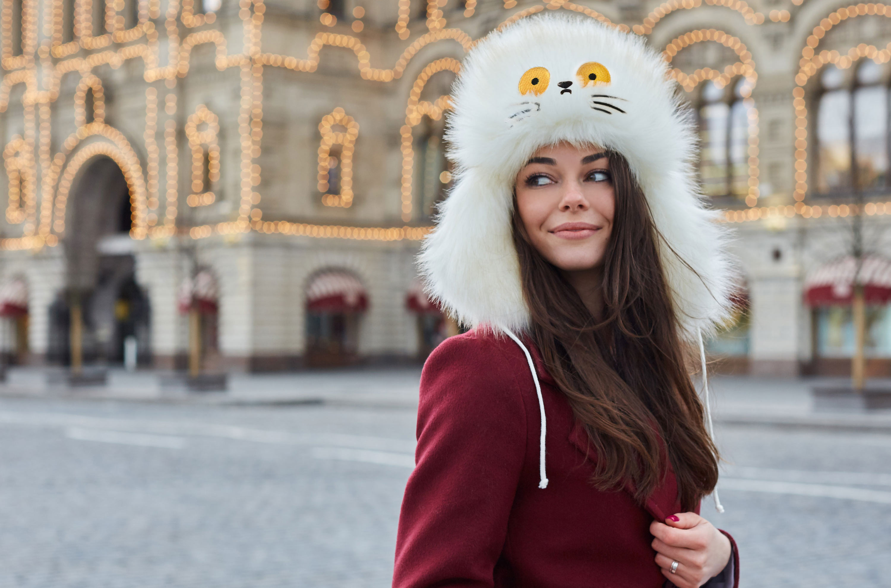 russian olympic mascots hat