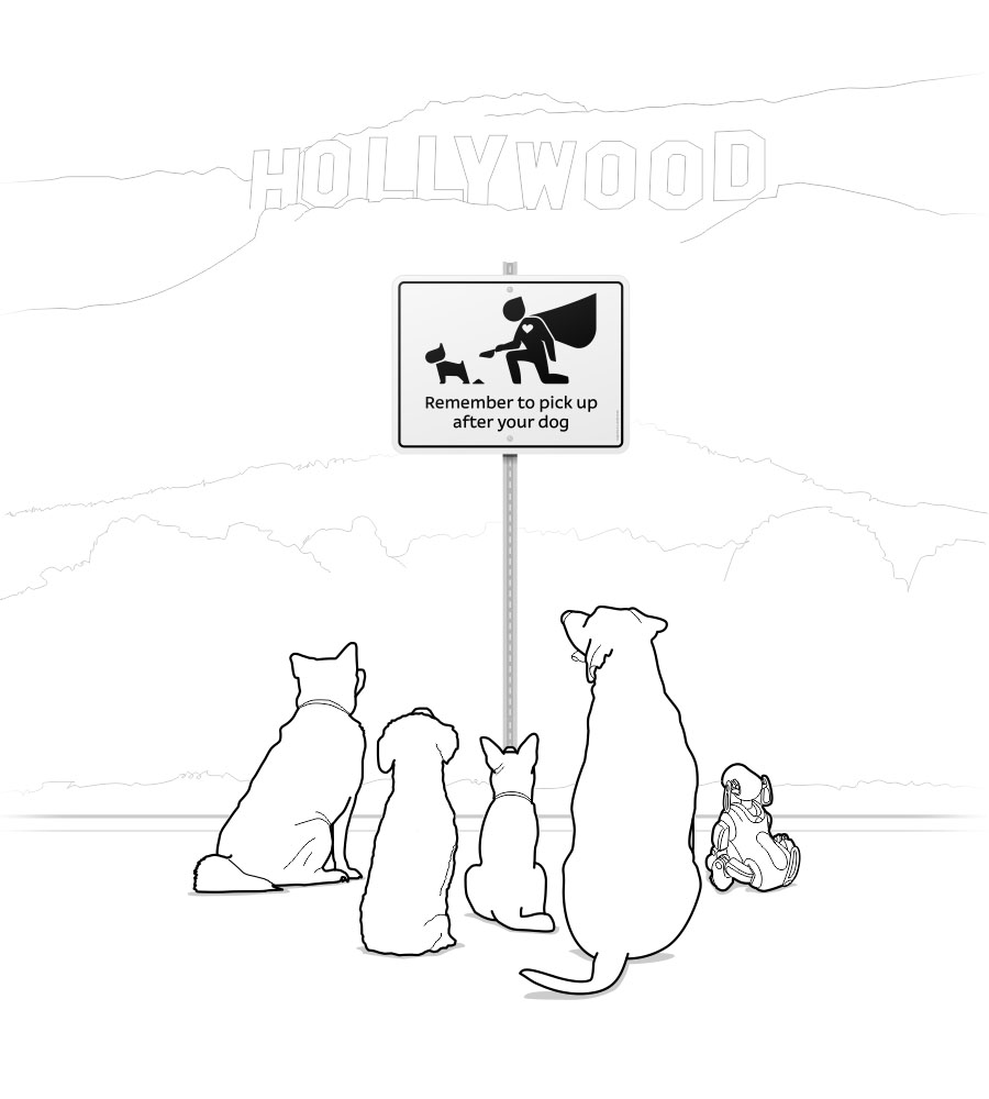 poo sign dogs