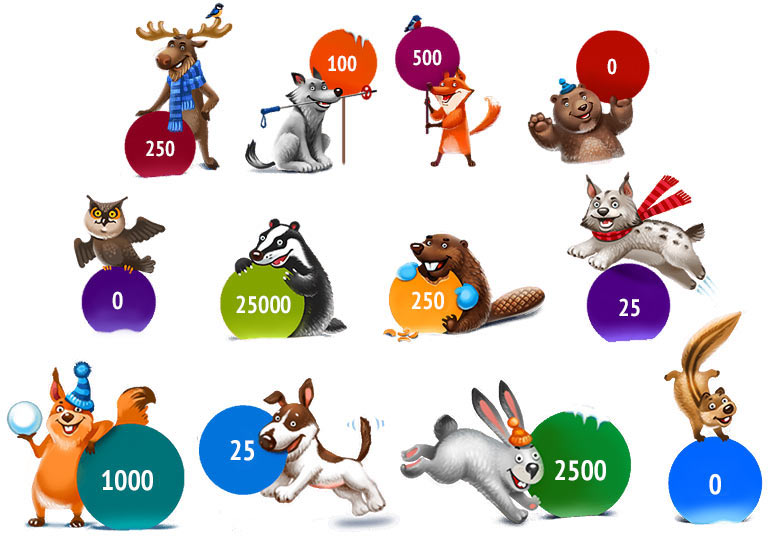 prazdnik sporta animals