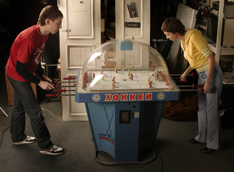 Ice Hockey game machine