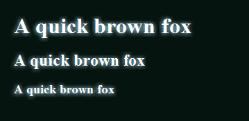 Свечение текста