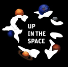 up in the space logo simple
