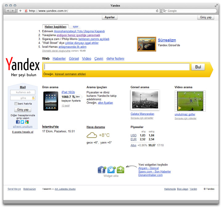 yandex site tr main