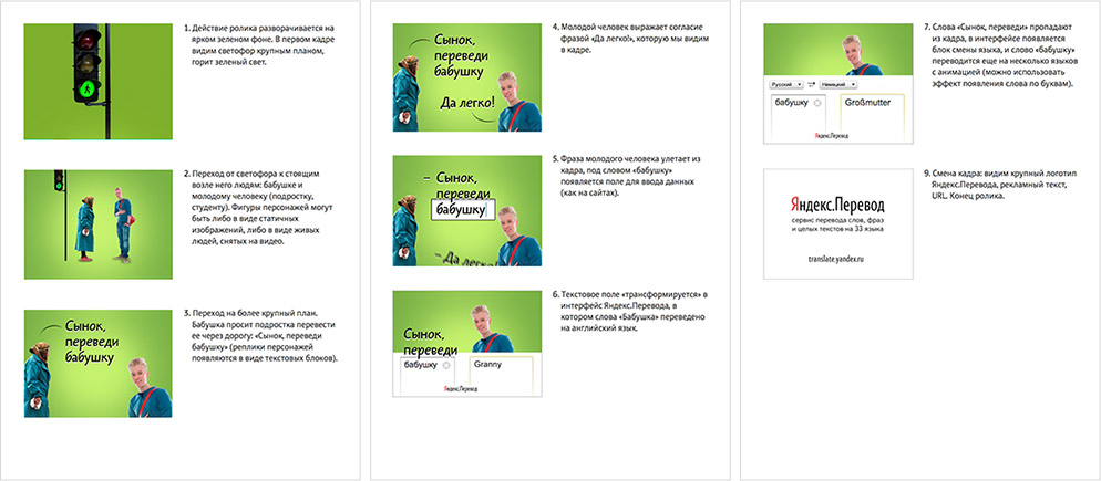 yandex translate video